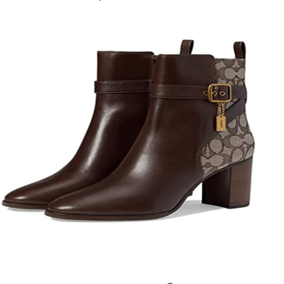 Coach Women’s Olivia Jacquard Bootie Size 5.5 - Picture 2 of 15